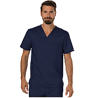 Мужской топ с V-образной горловиной Cherokee Workwear WW690-NAV