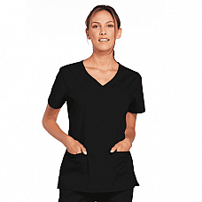 Топ жіночий з V-подібною горловиною Cherokee Workwear 4727-BLKW